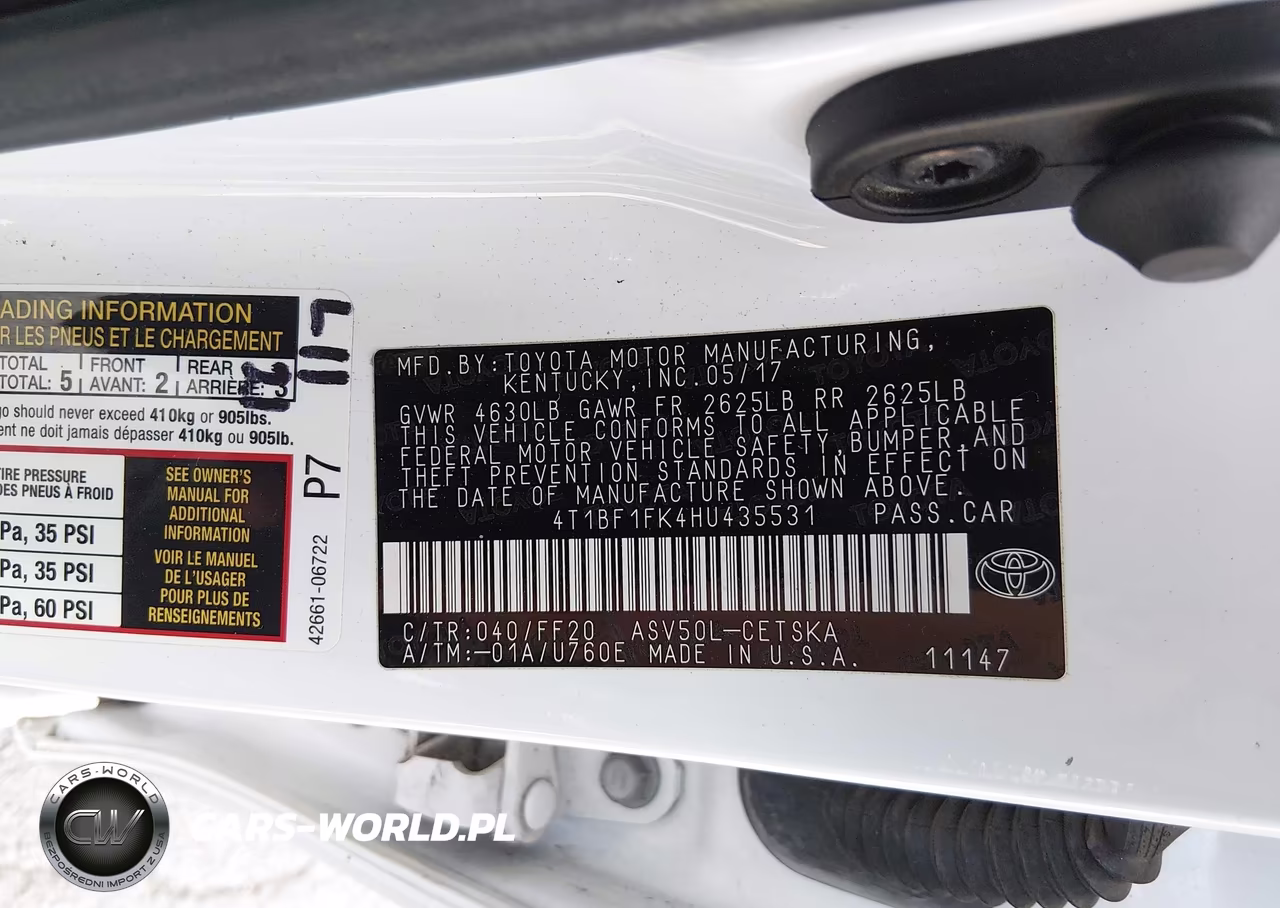 2017 Toyota Camry Se VIN:4T1BF1FK4HU435531 - 9