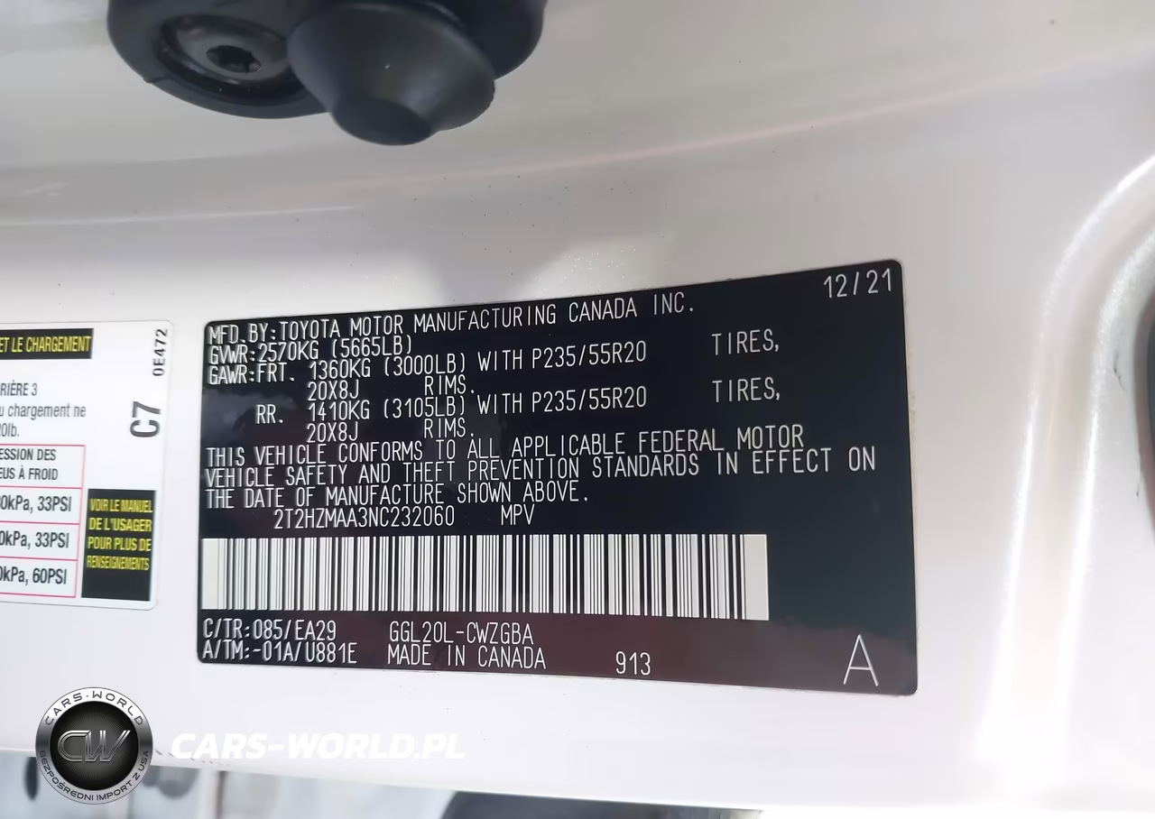 2022 Lexus Rx 350 VIN:2T2HZMAA3NC232060 - 9