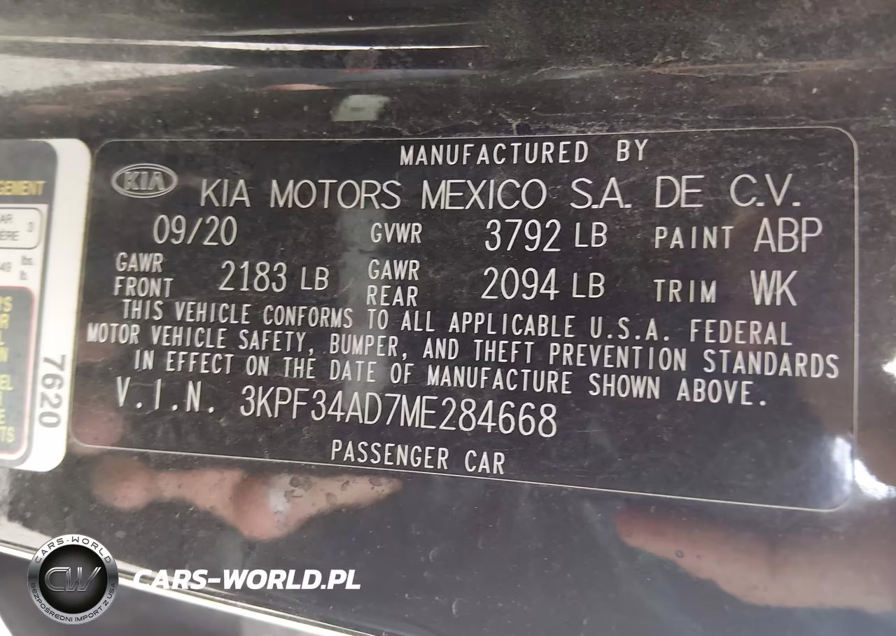 2021 Kia Forte Gt-Line VIN:3KPF34AD7ME284668 - 9