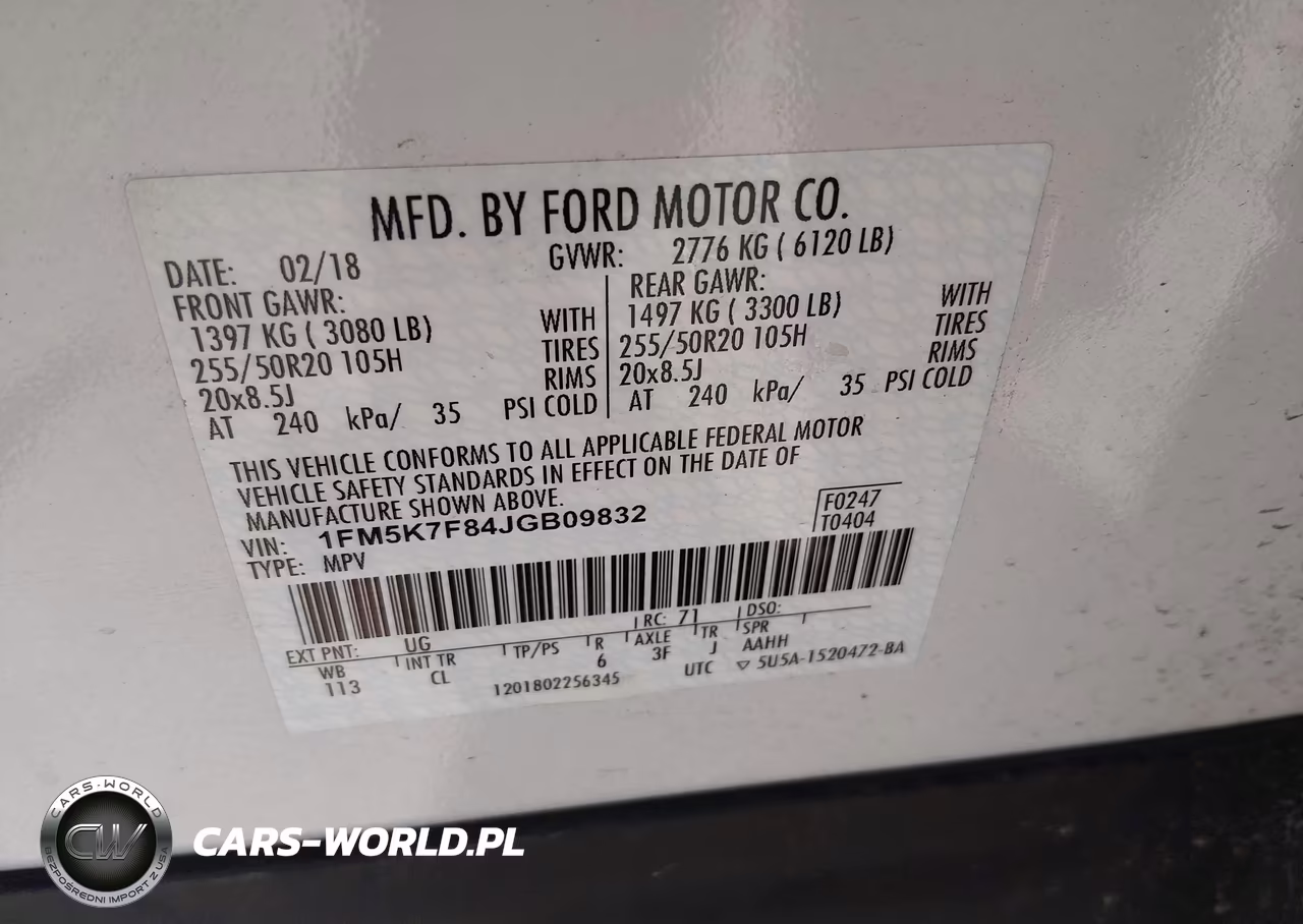 2018 Ford Explorer Limited VIN:1FM5K7F84JGB09832 - 9