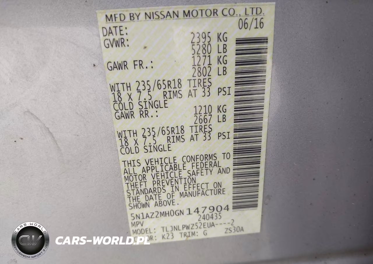 2016 Nissan Murano Platinum-S-Sl-Sv VIN:5N1AZ2MH0GN147904 - 9