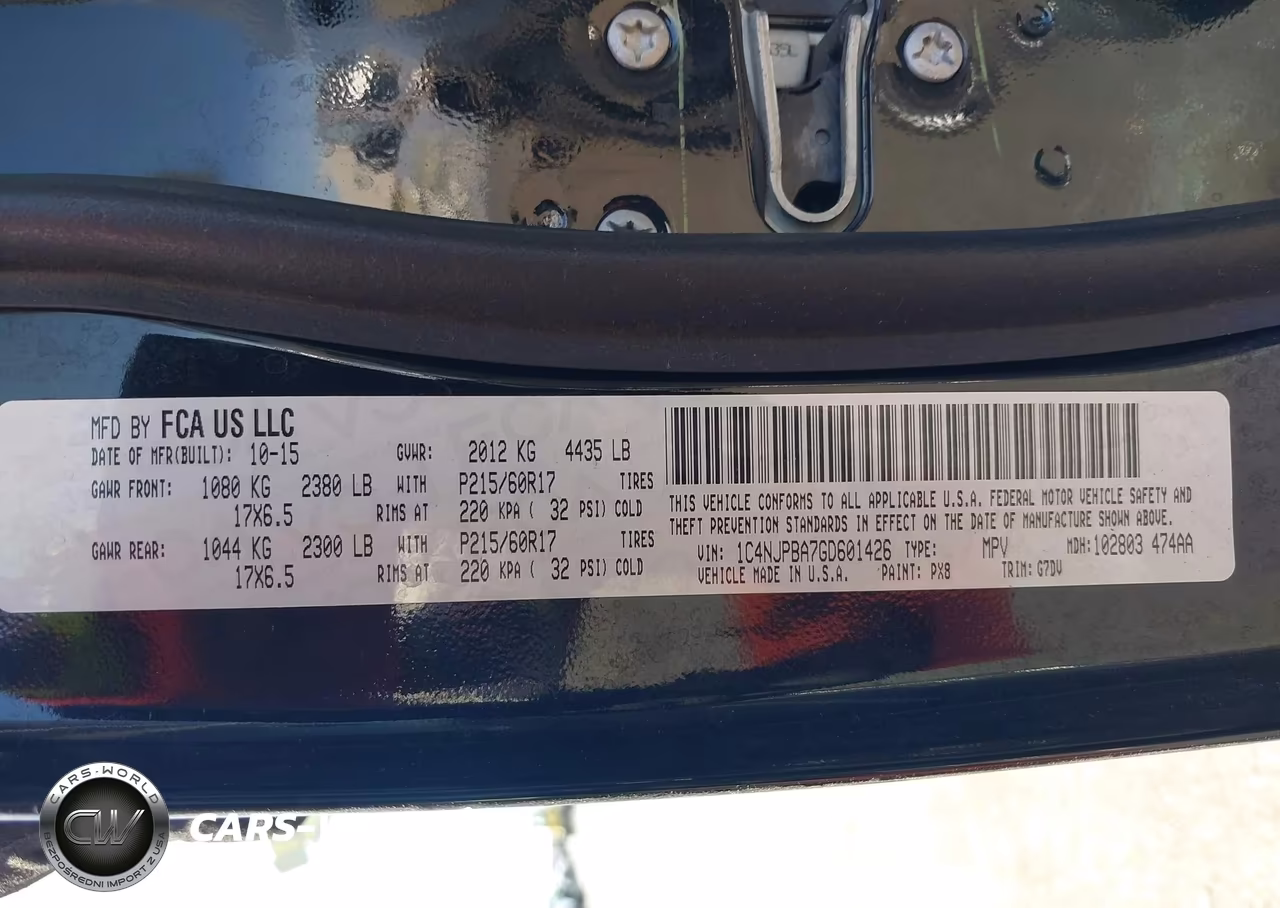 2016 Jeep Patriot Sport Se VIN:1C4NJPBA7GD601426 - 9