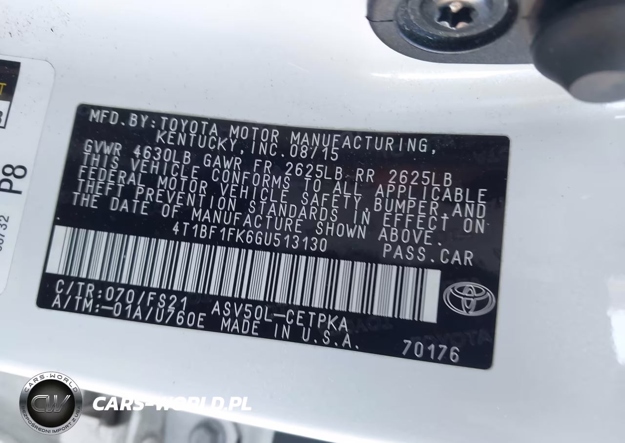 2016 Toyota Camry Se VIN:4T1BF1FK6GU513130 - 9