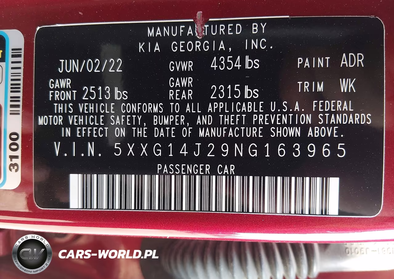 2022 Kia K5 Lxs VIN:5XXG14J29NG163965 - 9