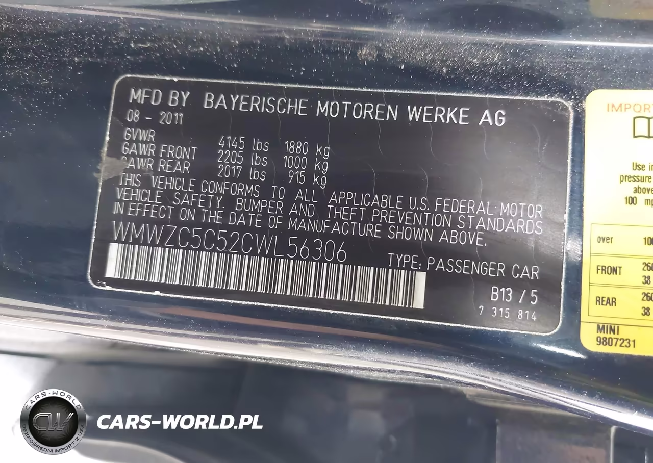 2012 Mini Cooper S Countryman VIN:WMWZC5C52CWL56306 - 9
