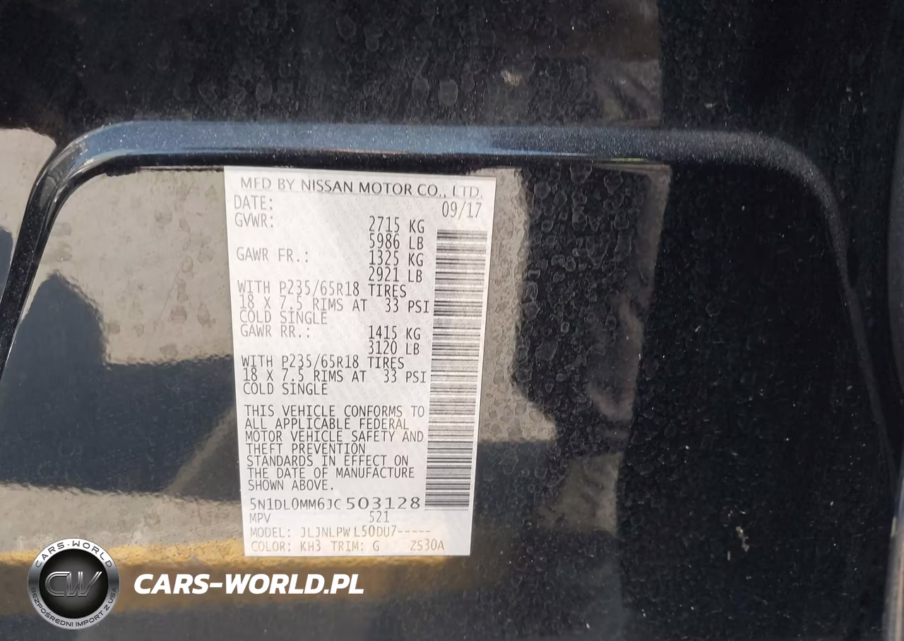 2018 Infiniti Qx60 VIN:5N1DL0MM6JC503128 - 9