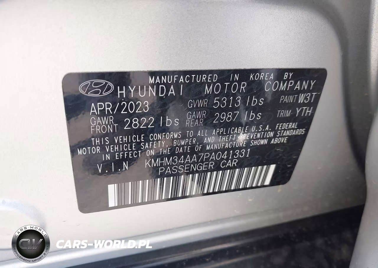 2023 Hyundai Ioniq 6 Sel VIN:KMHM34AA7PA041331 - 9