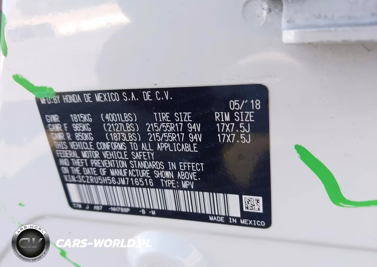 2018 Honda Hr-V Ex VIN:3CZRU5H56JM716516 - 9
