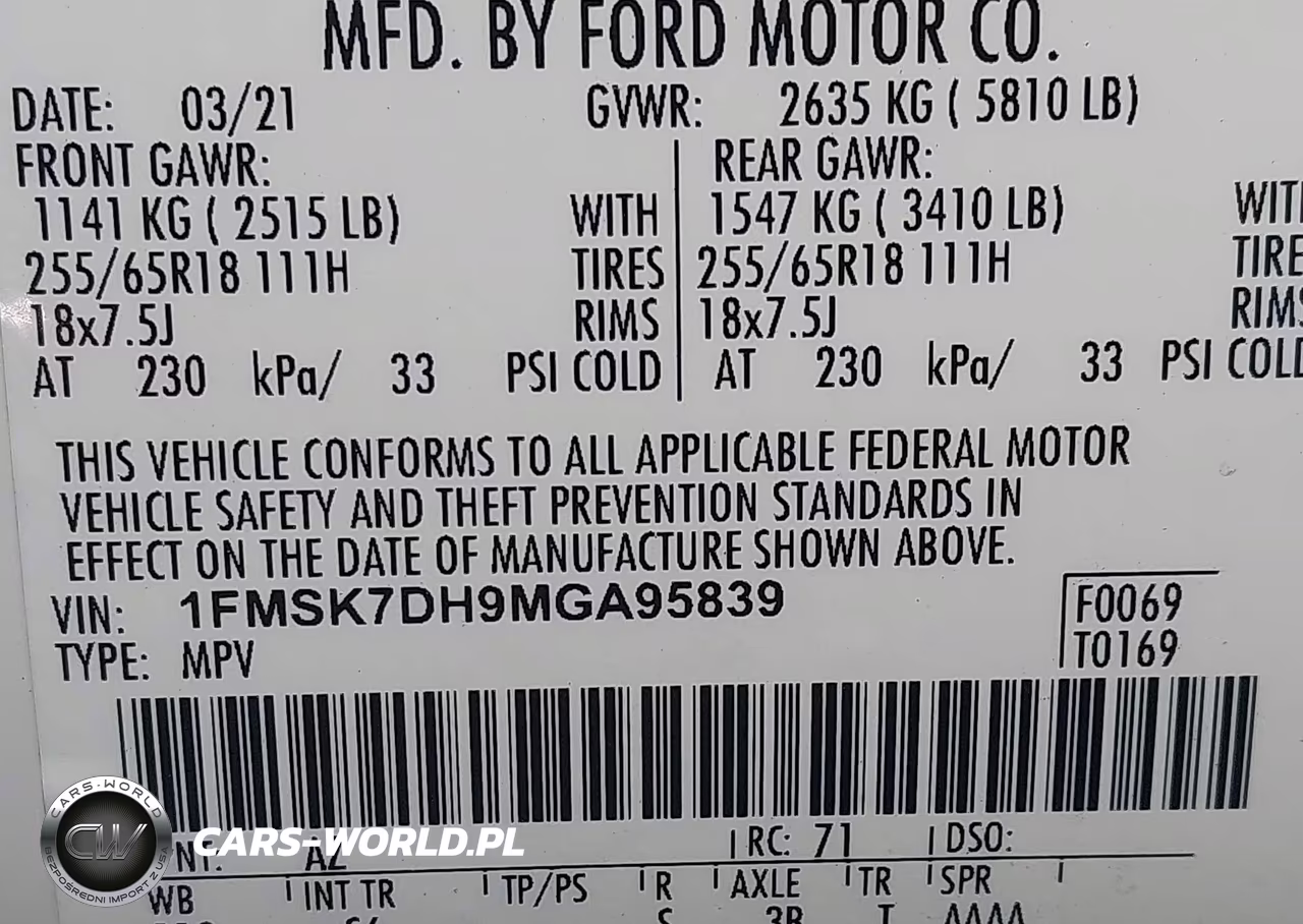 2021 Ford Explorer Xlt VIN:1FMSK7DH9MGA95839 - 9