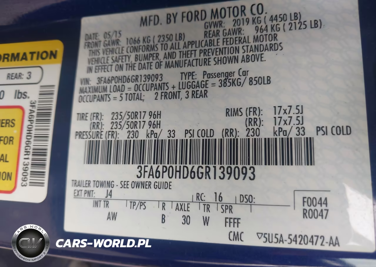 2016 Ford Fusion Se VIN:3FA6P0HD6GR139093 - 9