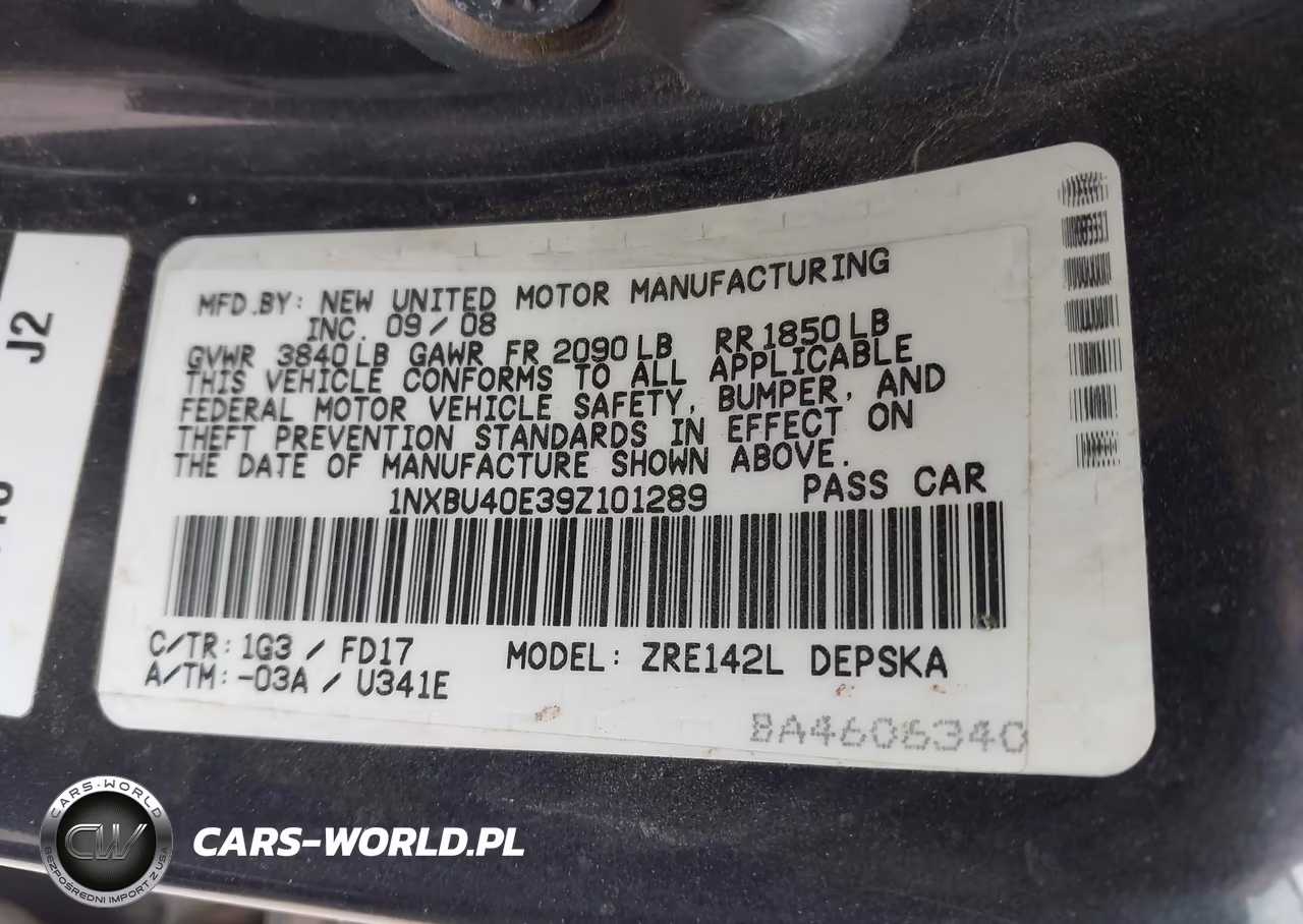 2009 Toyota Corolla S VIN:1NXBU40E39Z101289 - 9