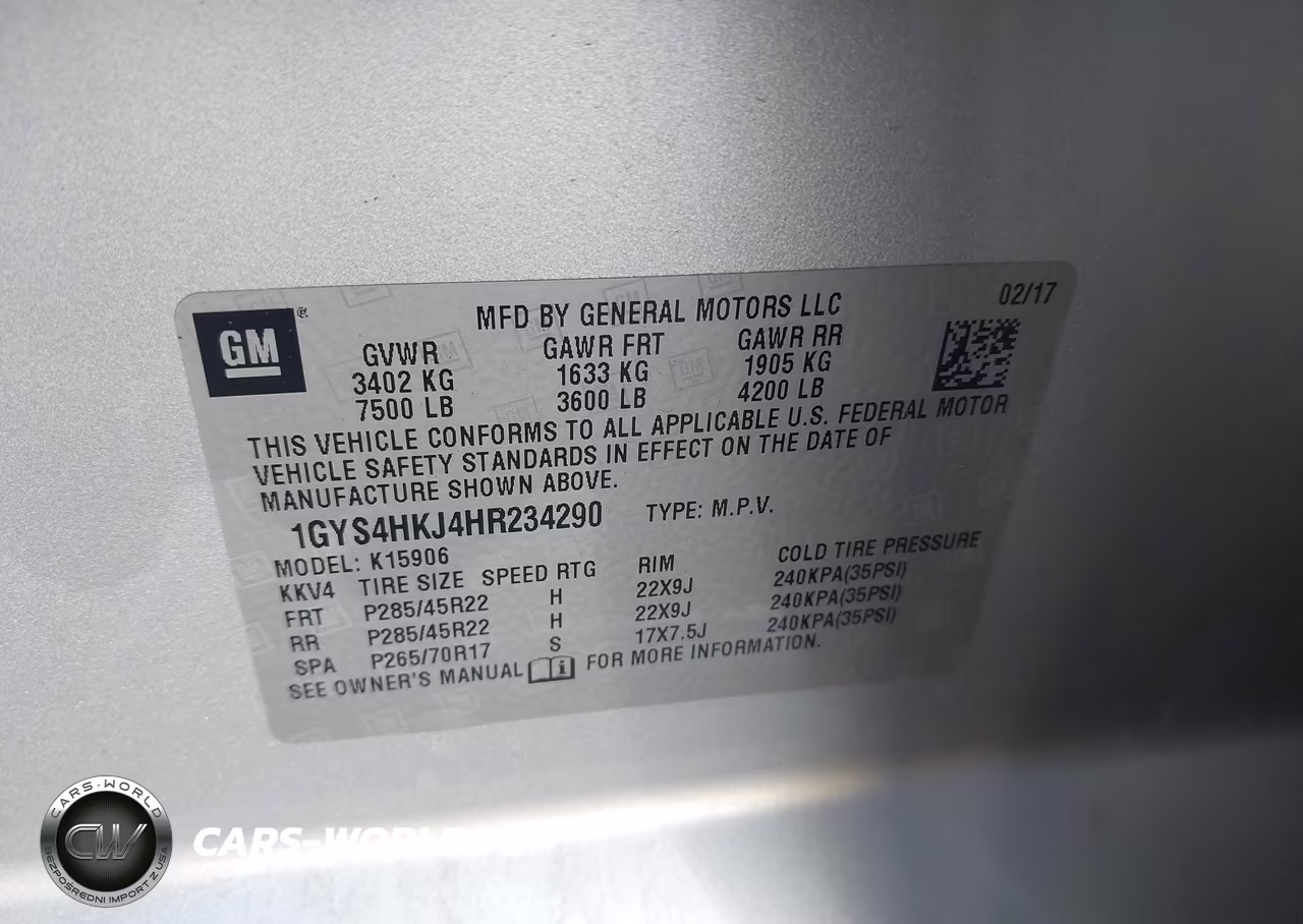 2017 Cadillac Escalade Esv Luxury VIN:1GYS4HKJ4HR234290 - 9