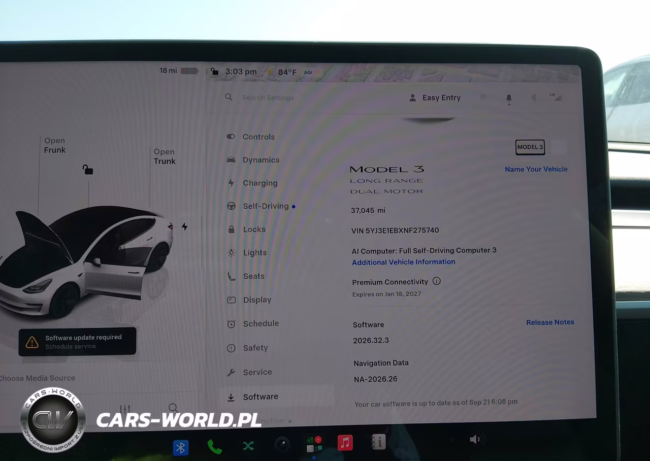 2022 Tesla Model 3 Long Range Dual Motor All-Wheel Drive VIN:5YJ3E1EBXNF275740 - 7