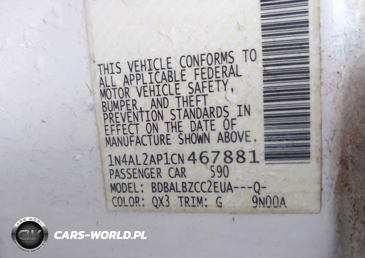 2012 Nissan Altima 2.5 S VIN:1N4AL2AP1CN467881 - 9