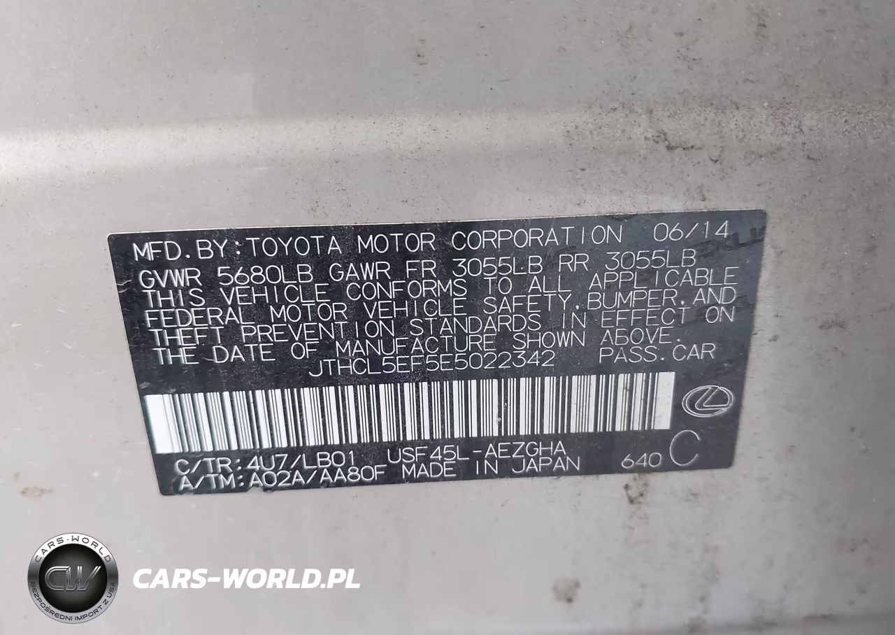 2014 Lexus Ls 460 VIN:JTHCL5EF5E5022342 - 9