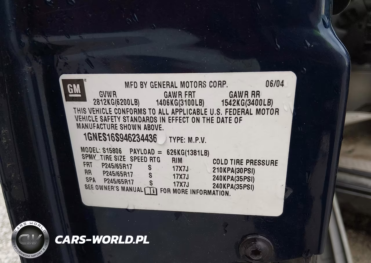 2004 Chevrolet Trailblazer Ext Ls VIN:1GNES16S946234436 - 9