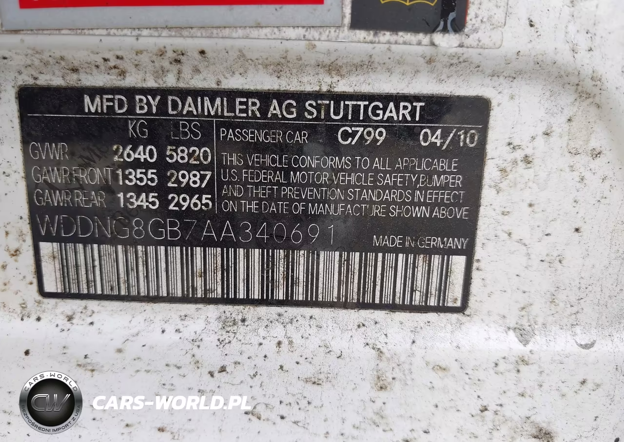 2010 Mercedes-Benz S 550 4Matic VIN:WDDNG8GB7AA340691 - 9
