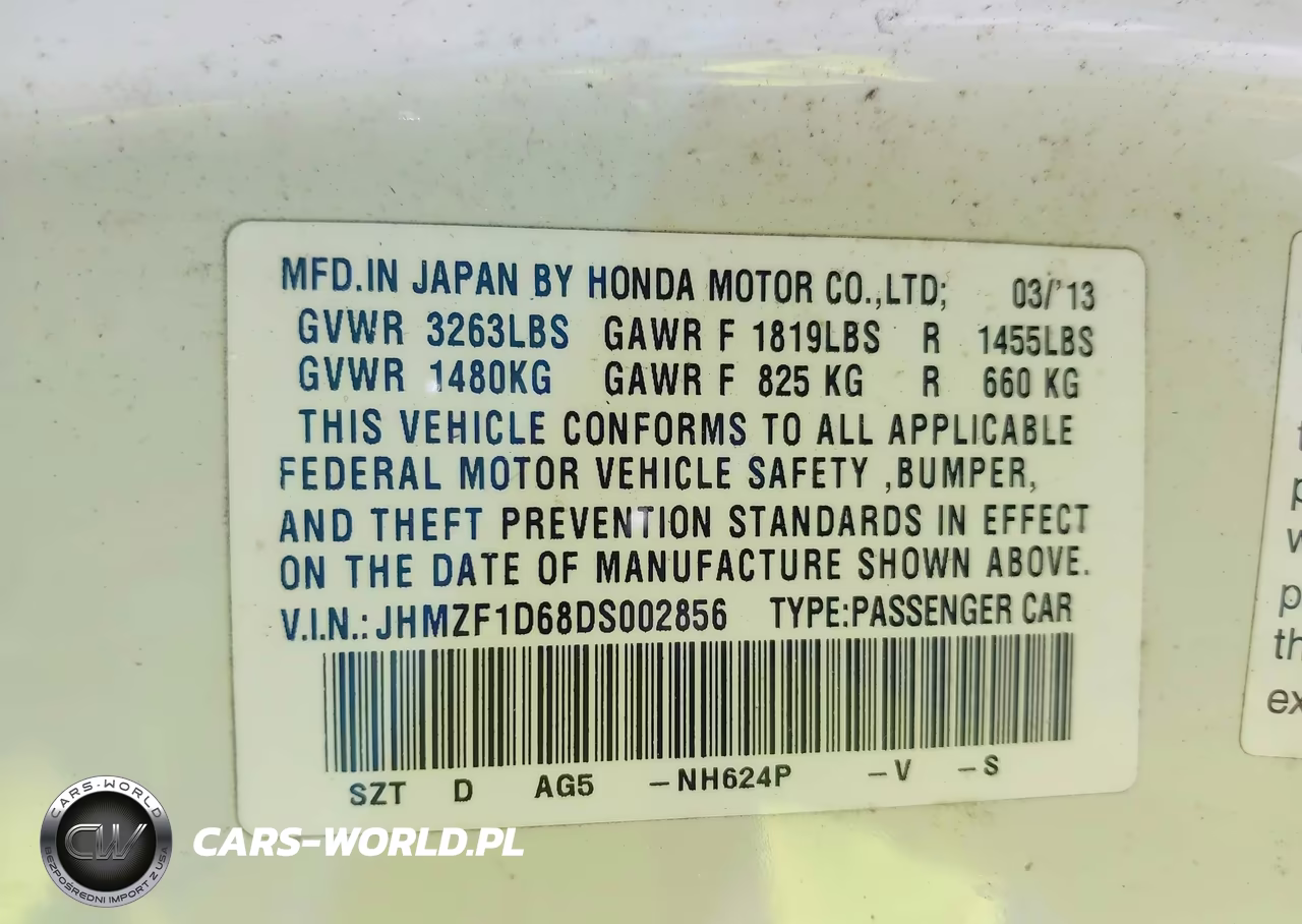 2013 Honda Cr-Z Ex VIN:JHMZF1D68DS002856 - 9