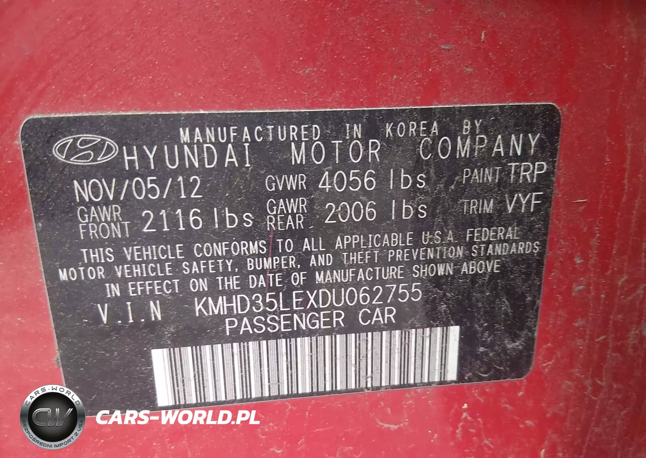 2013 Hyundai Elantra Gt VIN:KMHD35LEXDU062755 - 9