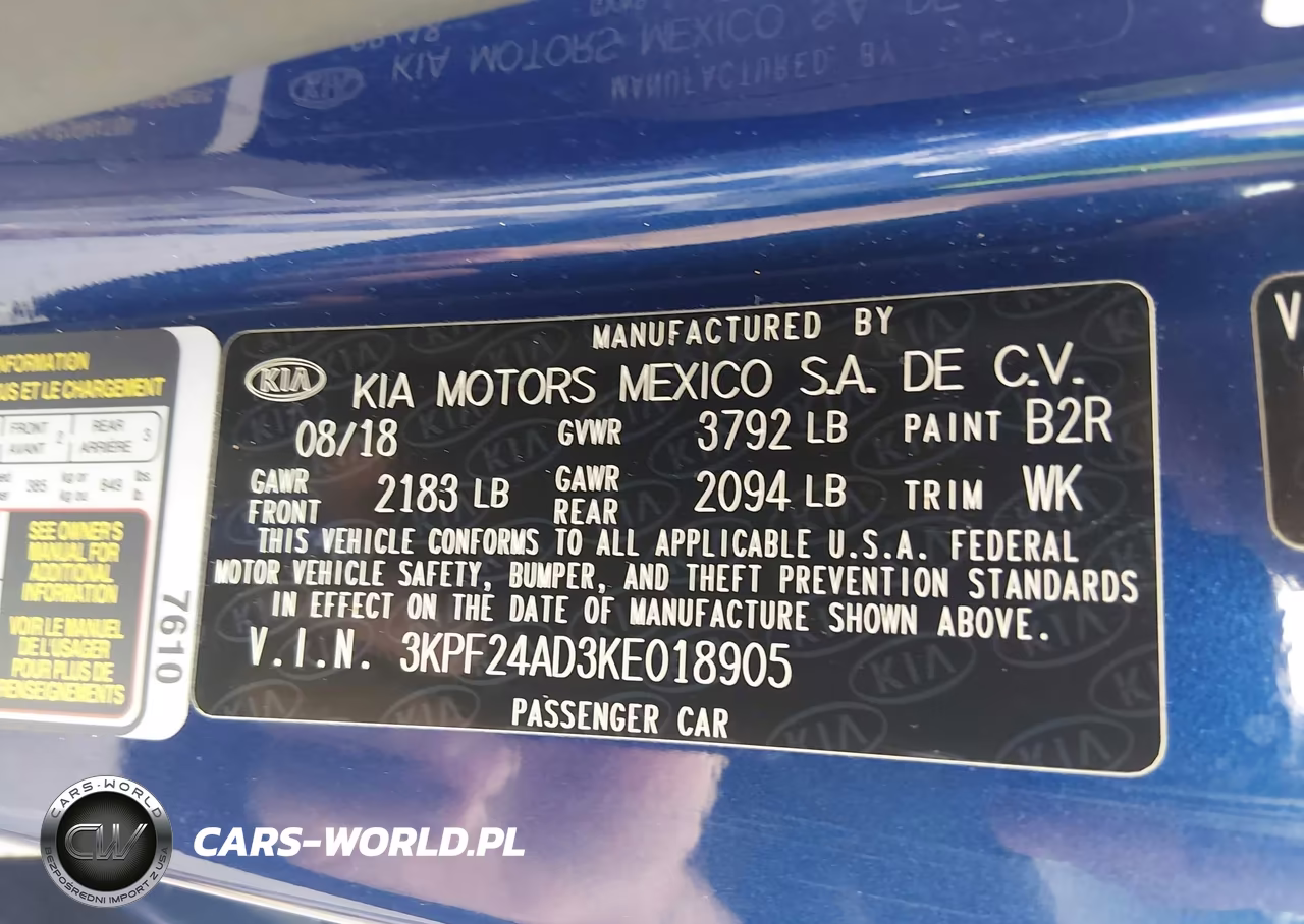 2019 Kia Forte Lxs VIN:3KPF24AD3KE018905 - 9