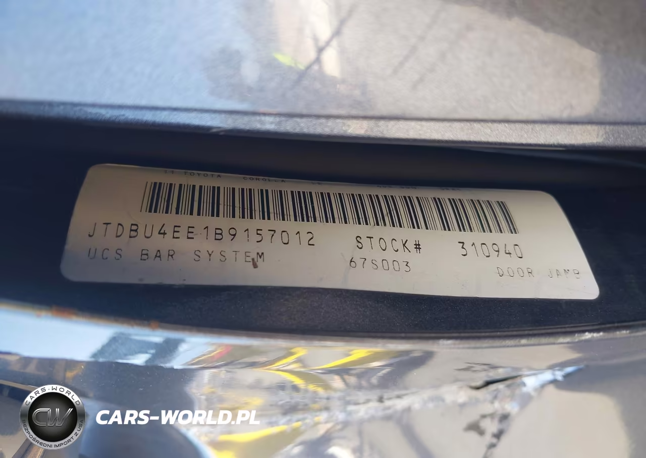 2011 Toyota Corolla Le VIN:JTDBU4EE1B9157012 - 9