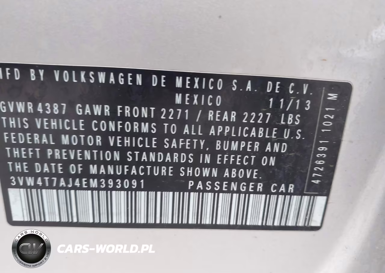 2014 Volkswagen Jetta Gli VIN:3VW4T7AJ4EM393091 - 9