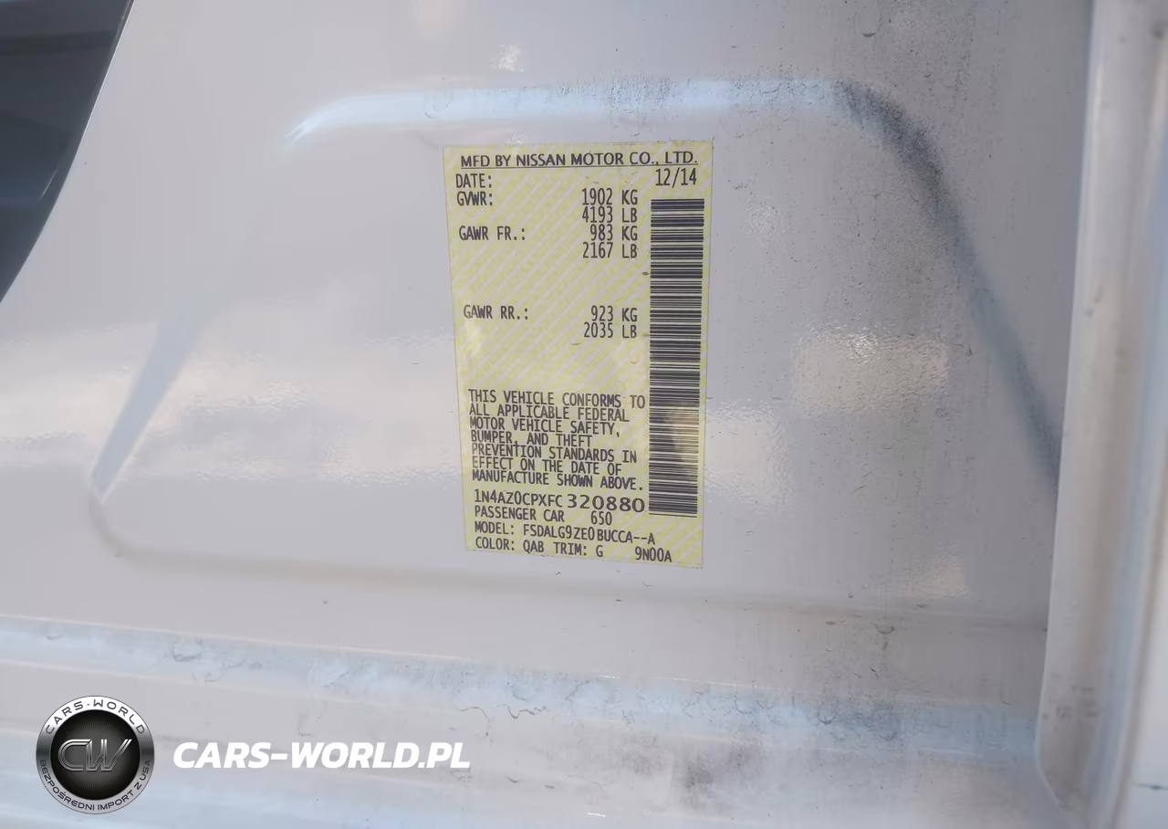 2015 Nissan Leaf Sl VIN:1N4AZ0CPXFC320880 - 9