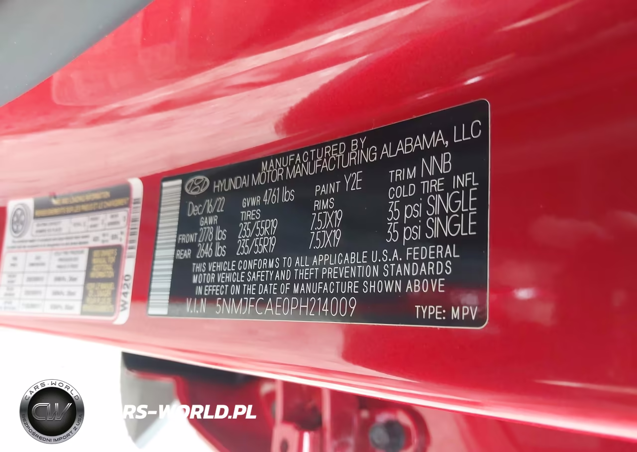 2023 Hyundai Tucson Sel VIN:5NMJFCAE0PH214009 - 9