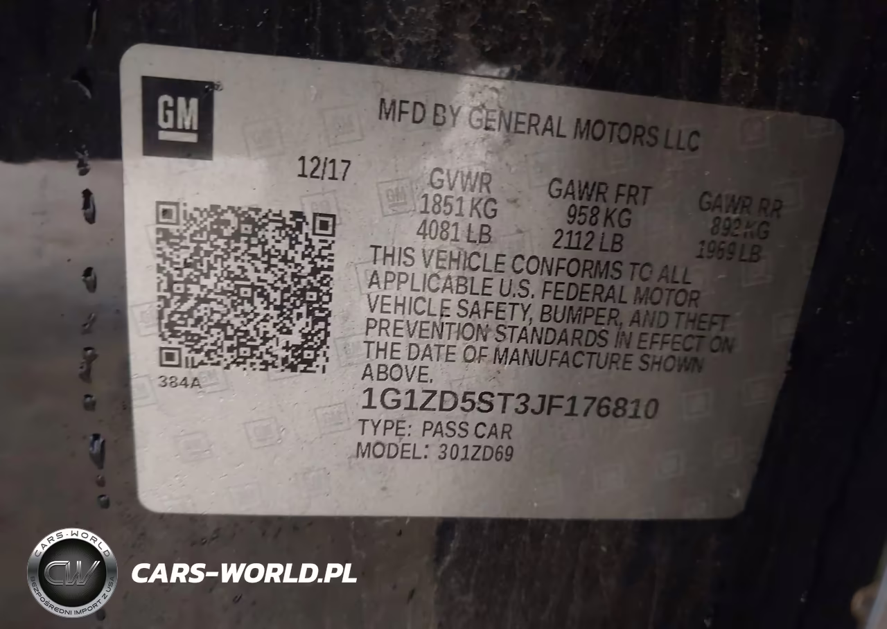 2018 Chevrolet Malibu Lt VIN:1G1ZD5ST3JF176810 - 9