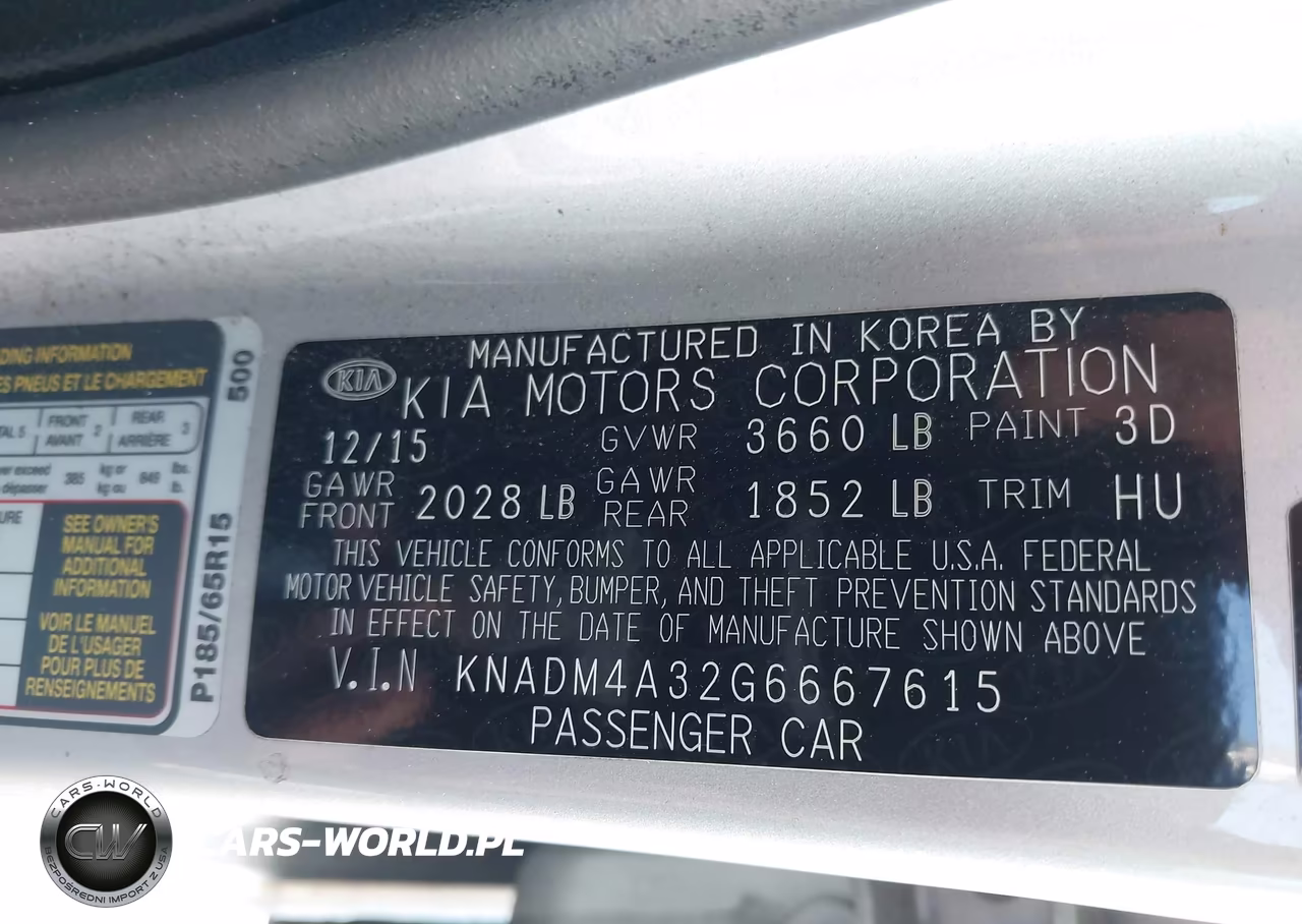2016 Kia Rio Lx VIN:KNADM4A32G6667615 - 9