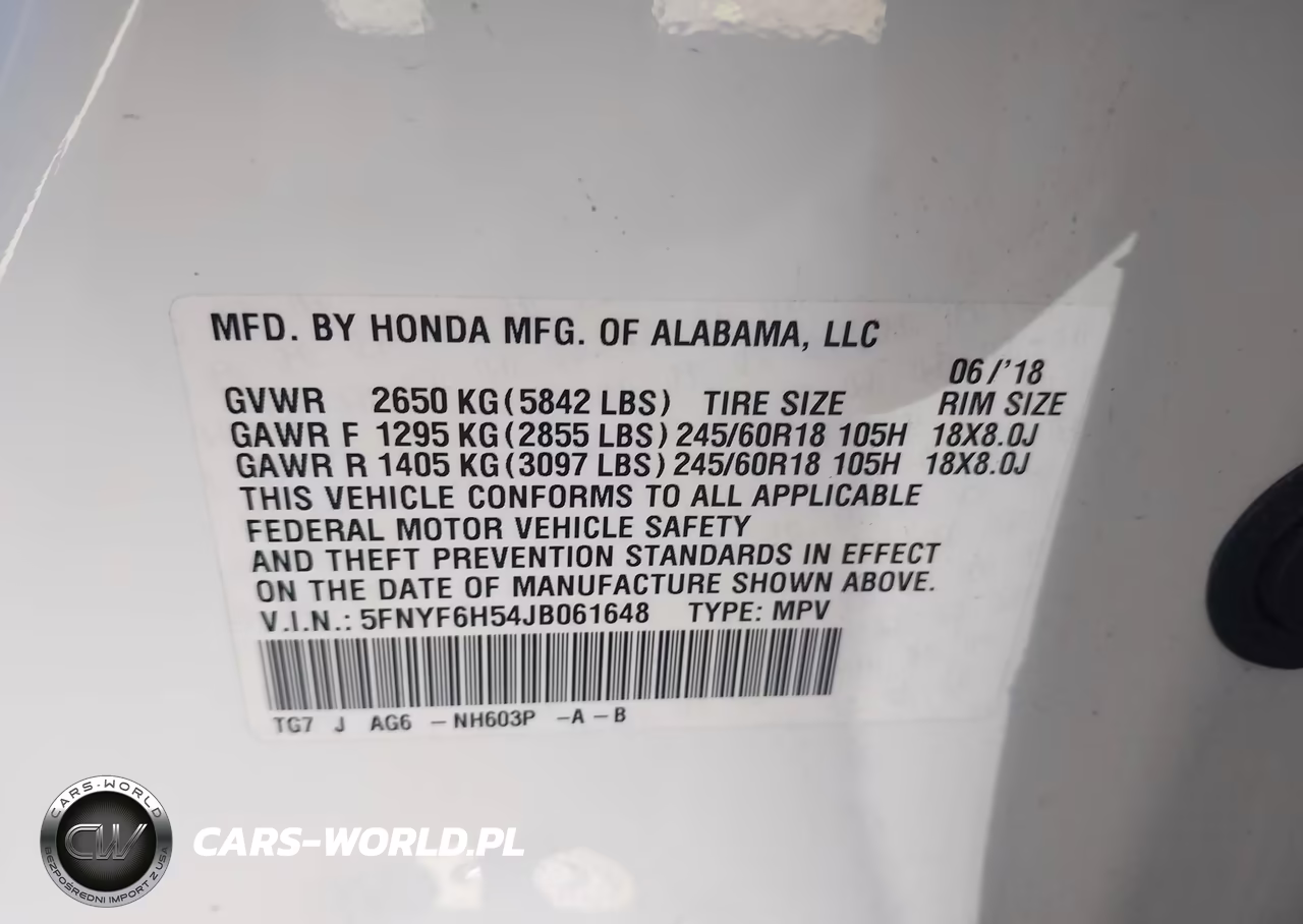 2018 Honda Pilot Ex-L VIN:5FNYF6H54JB061648 - 9