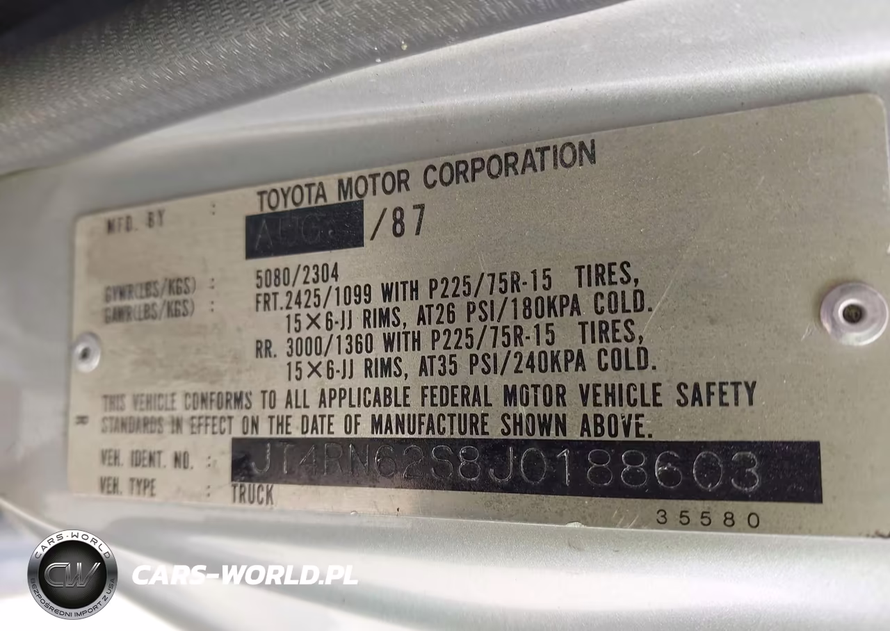 1988 Toyota 4Runner Rn60 VIN:JT4RN62S8J0188603 - 9