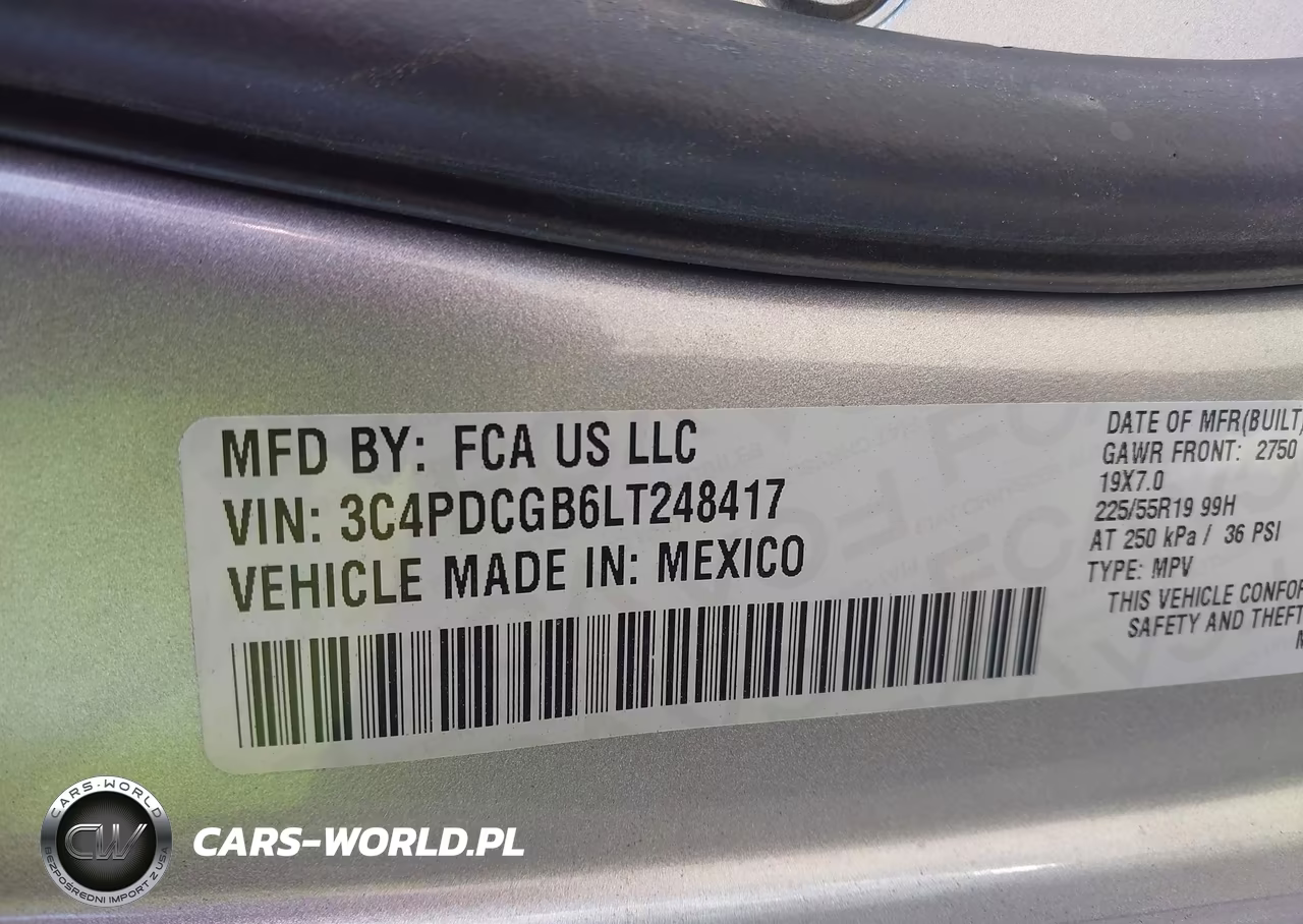 2020 Dodge Journey Crossroad VIN:3C4PDCGB6LT248417 - 9