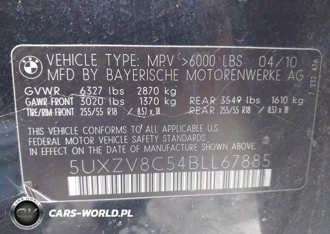 2011 BMW X5 xDrive50I VIN:5UXZV8C54BLL67885 - 9