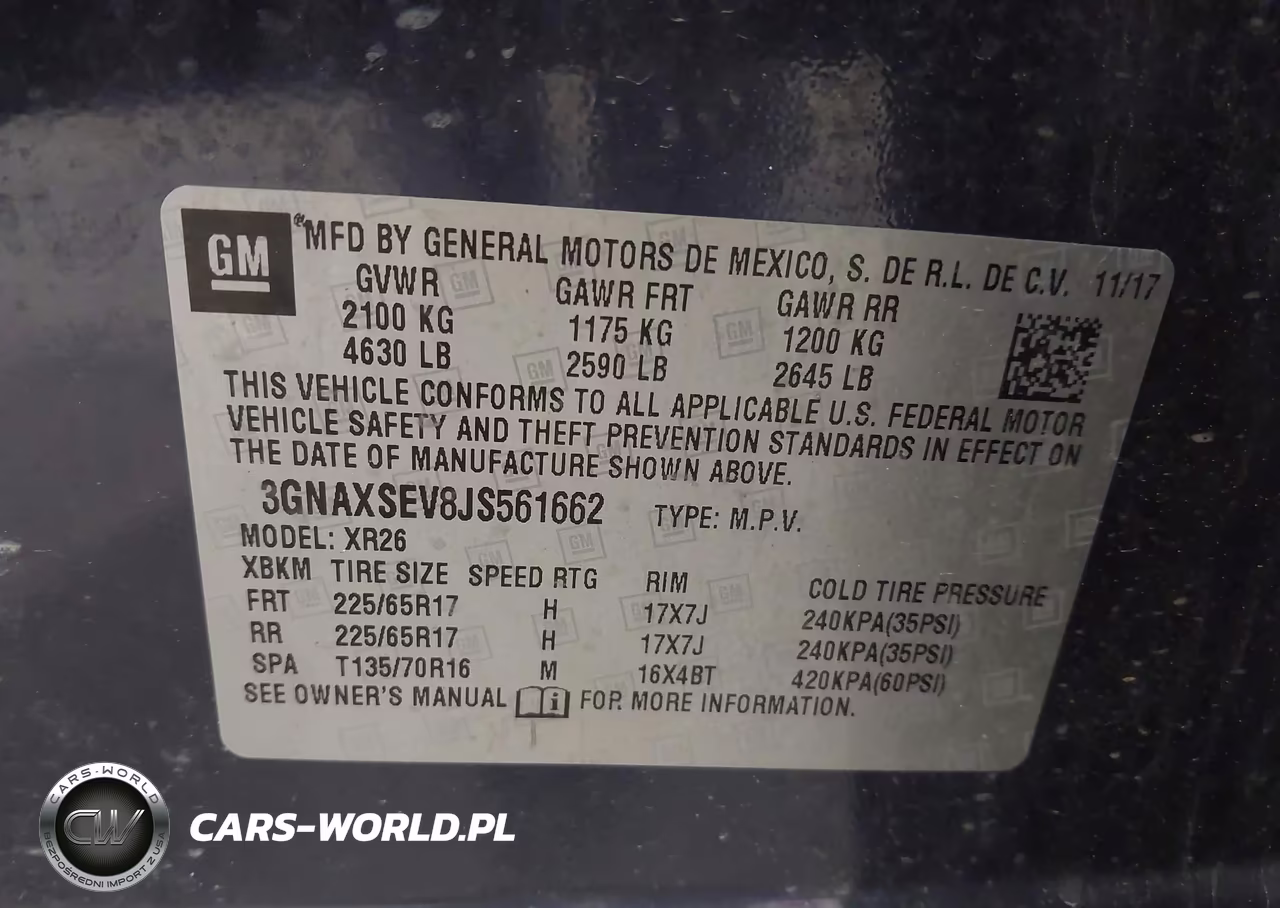 2018 Chevrolet Equinox Lt VIN:3GNAXSEV8JS561662 - 9