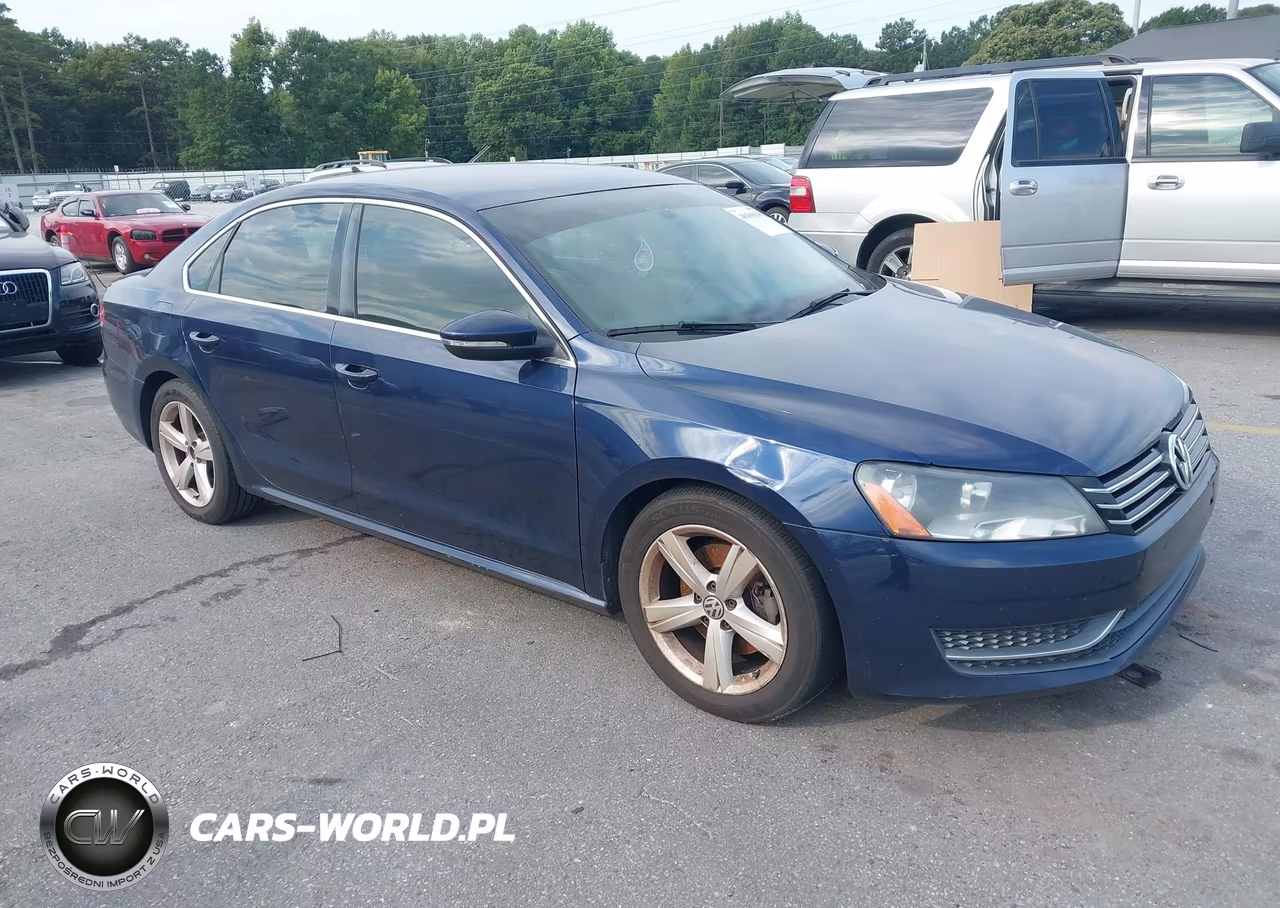 2012 Volkswagen Passat 2.5L Se VIN:1VWBP7A35CC018452 - 1