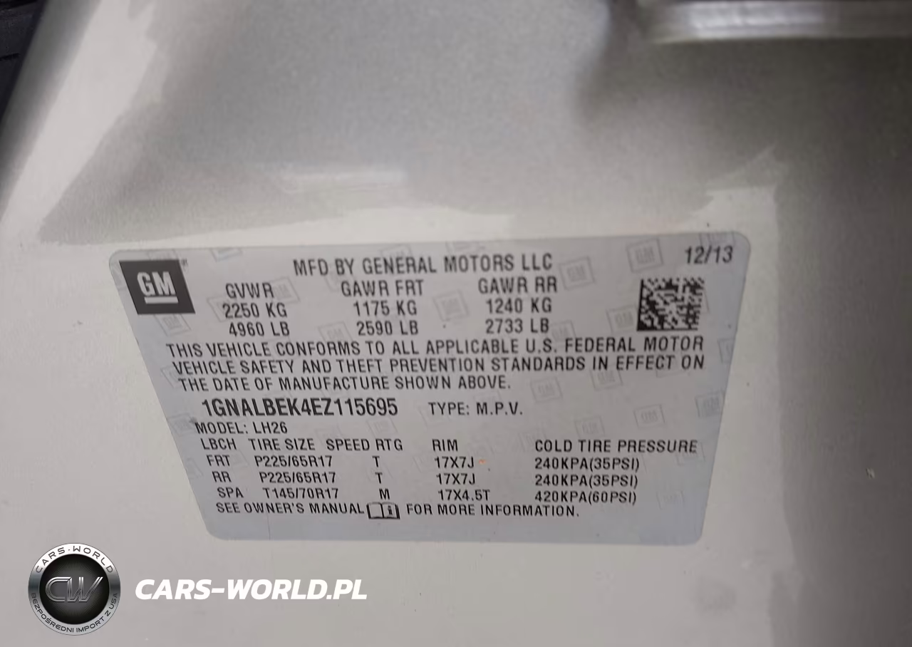 2014 Chevrolet Equinox Lt VIN:1GNALBEK4EZ115695 - 9