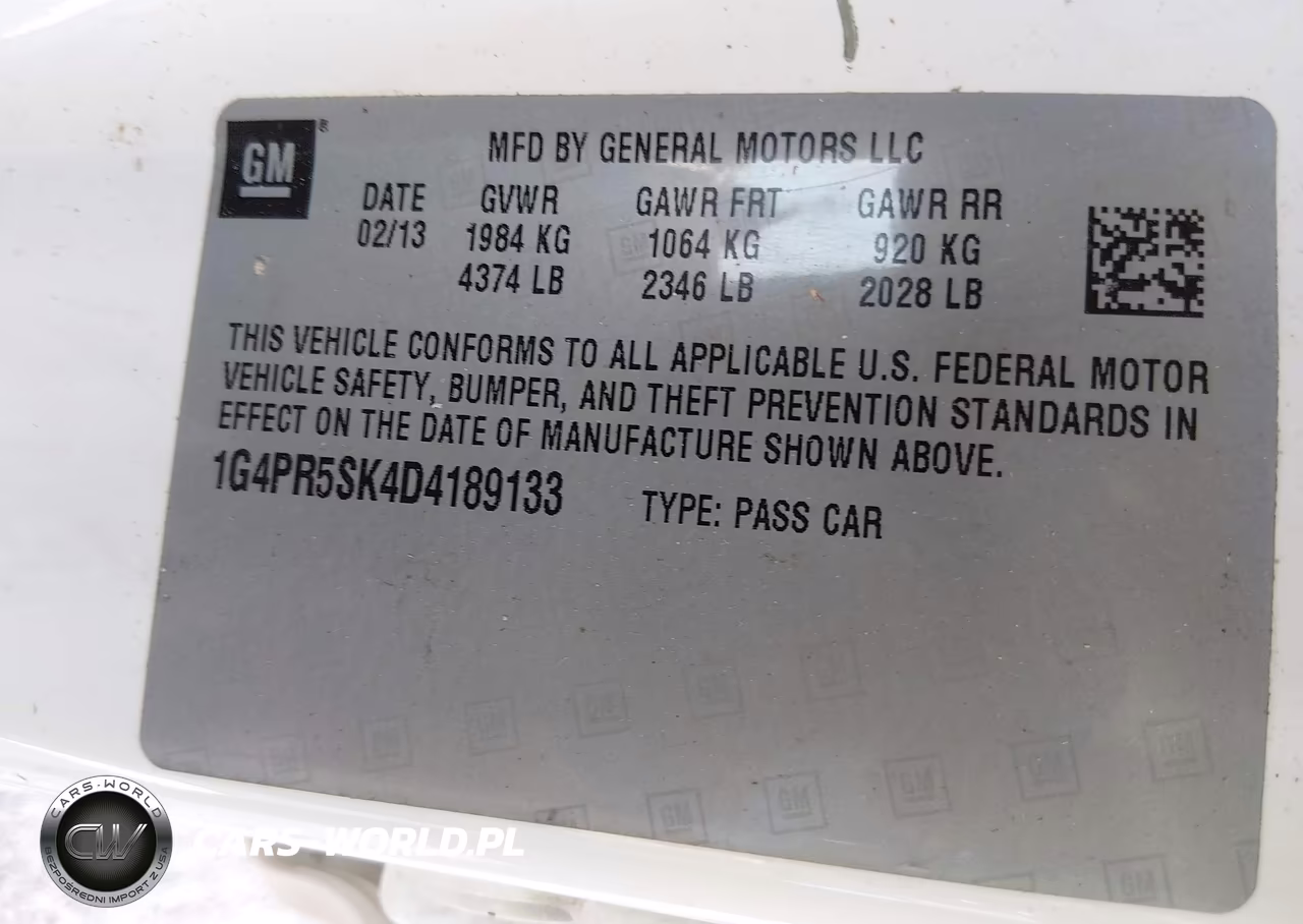 2013 Buick Verano Convenience Group VIN:1G4PR5SK4D4189133 - 9