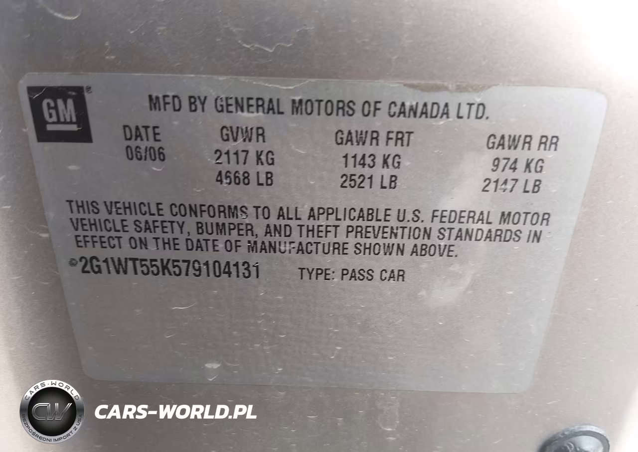 2007 Chevrolet Impala Lt VIN:2G1WT55K579104131 - 9