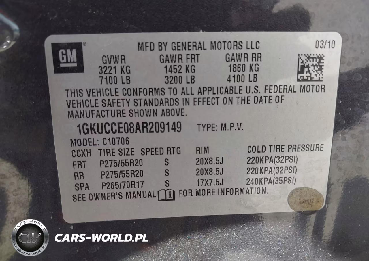 2010 GMC Yukon Slt VIN:1GKUCCE08AR209149 - 9