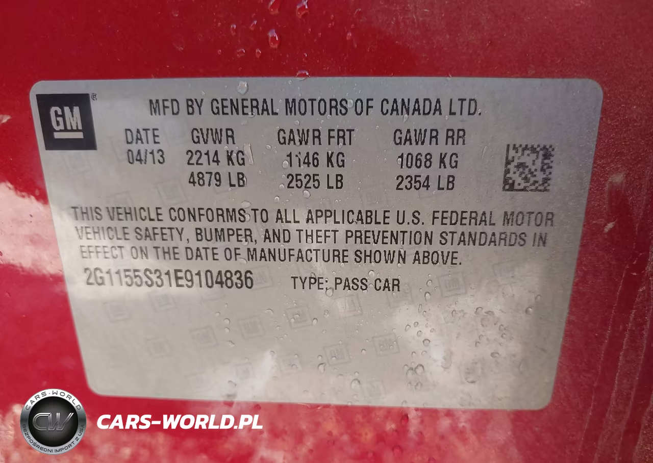 2014 Chevrolet Impala 2Lz VIN:2G1155S31E9104836 - 9