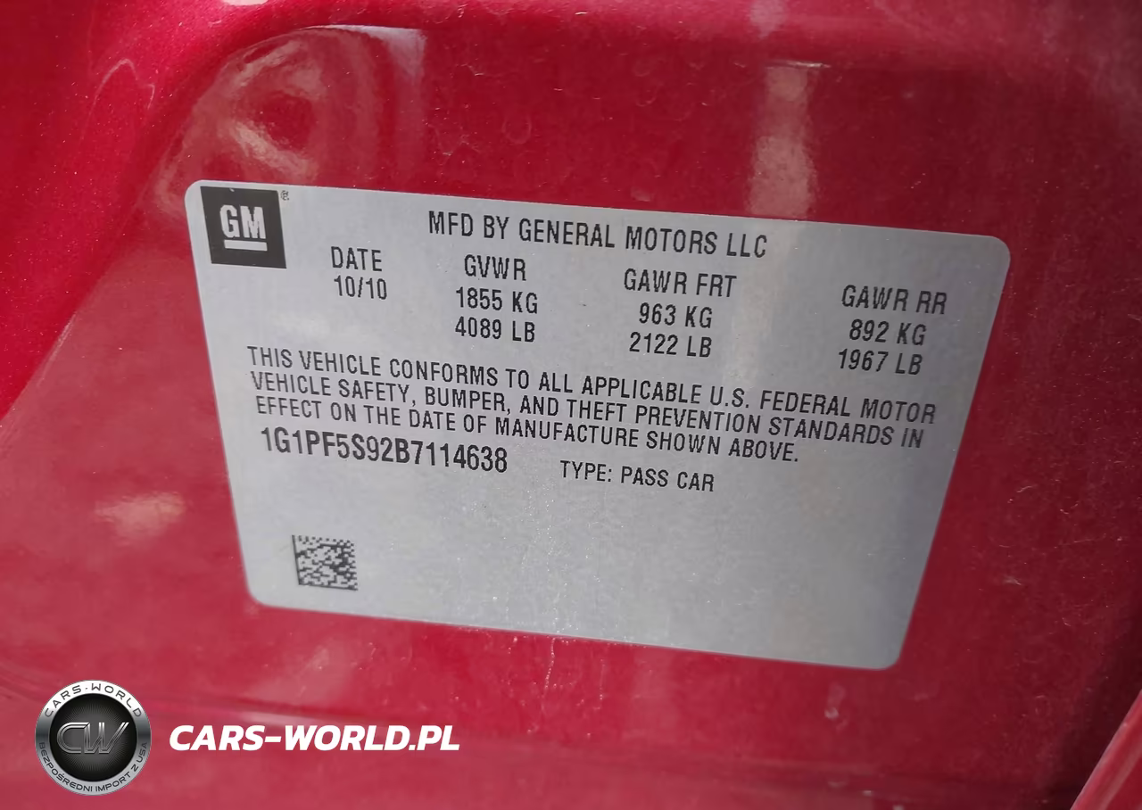 2011 Chevrolet Cruze 1Lt VIN:1G1PF5S92B7114638 - 9