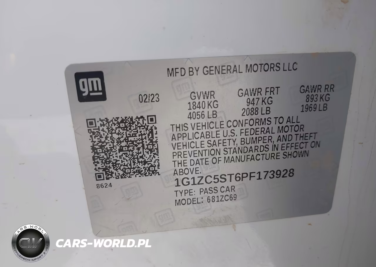 2023 Chevrolet Malibu Fwd 1Fl VIN:1G1ZC5ST6PF173928 - 9