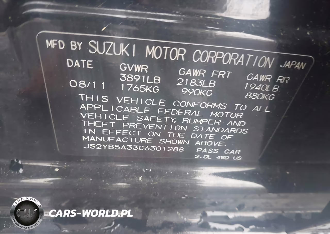 2012 Suzuki Sx4 Crossover Technology-Premium VIN:JS2YB5A33C6301288 - 9