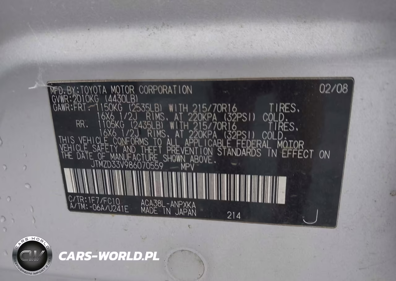 2008 Toyota Rav4 VIN:JTMZD33V986070559 - 9