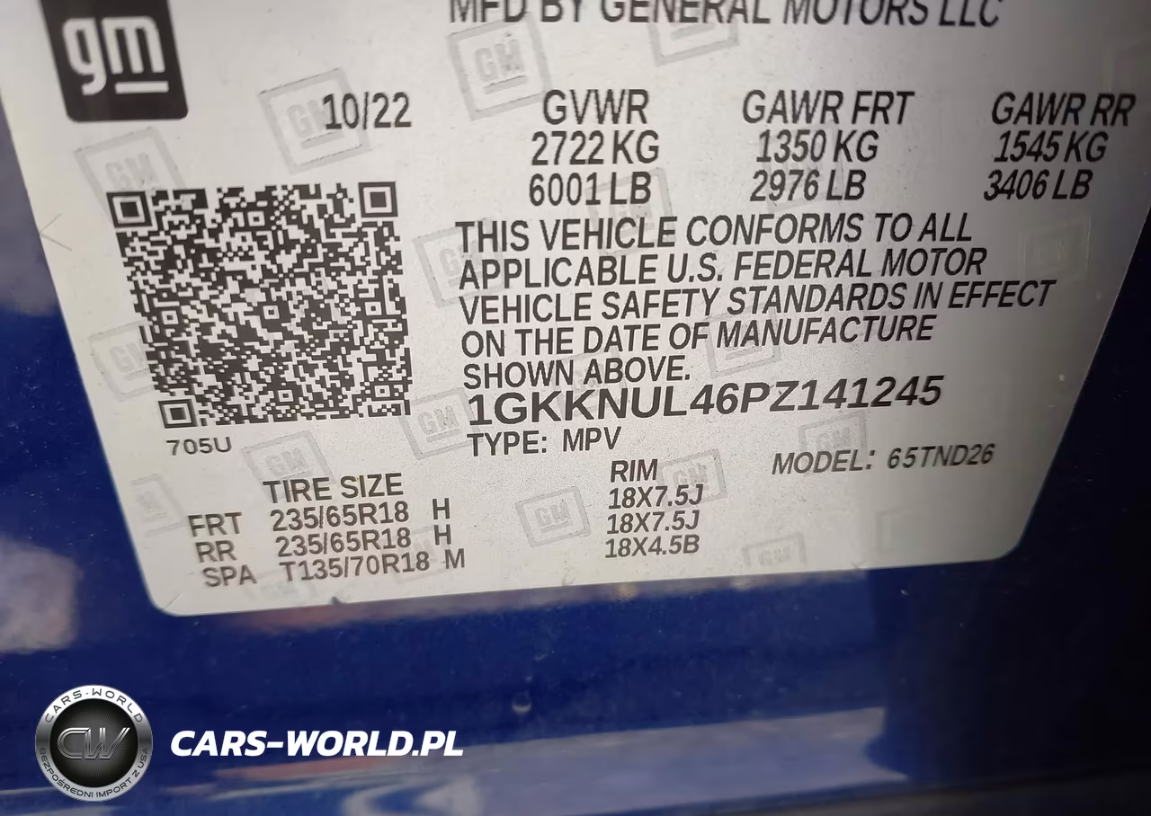 GMC ACADIA SLT VIN:1GKKNUL46PZ141245 - 9