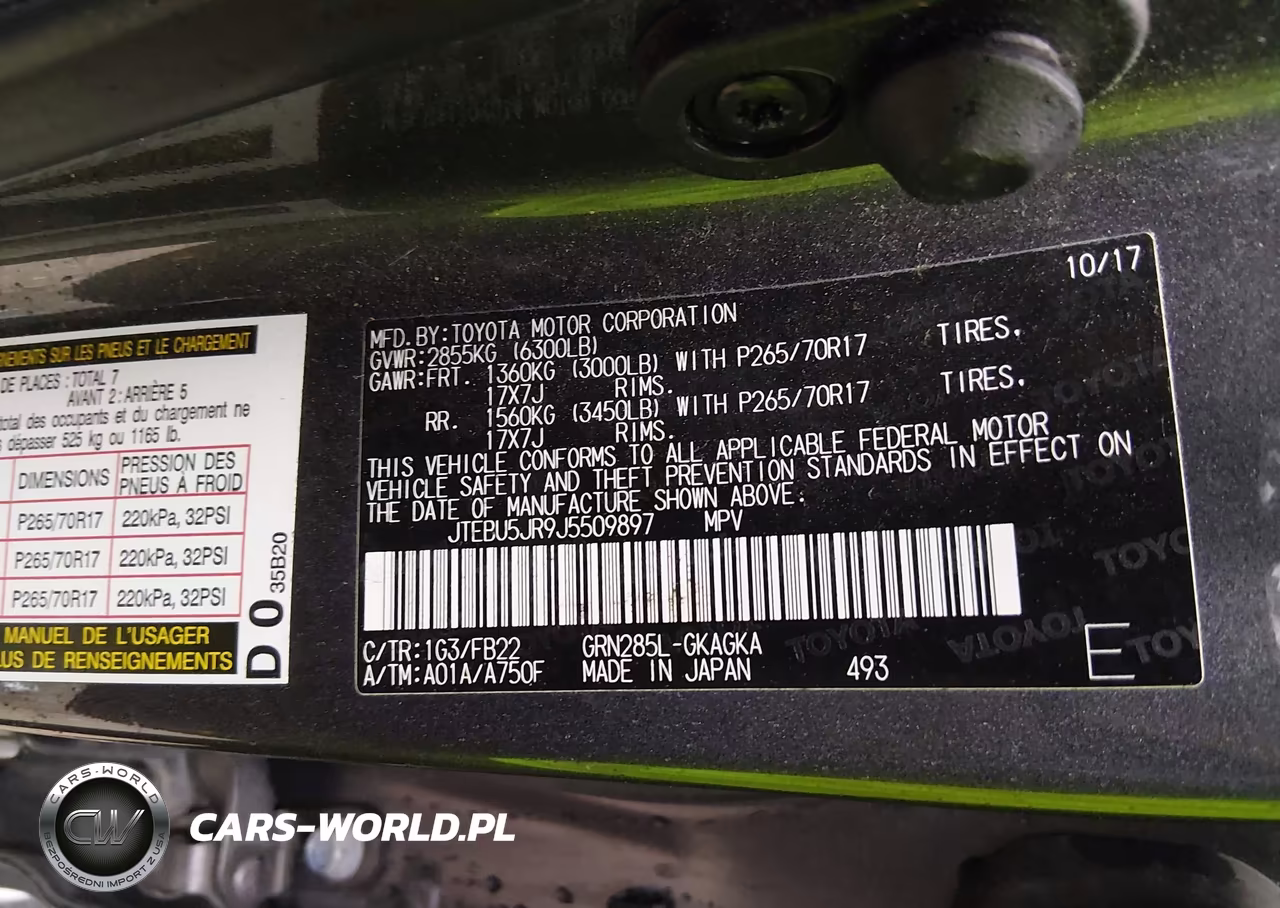 2018 Toyota 4Runner Sr5 VIN:JTEBU5JR9J5509897 - 9