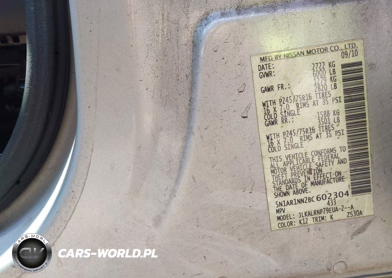 2011 Nissan Pathfinder S VIN:5N1AR1NN2BC602304 - 9