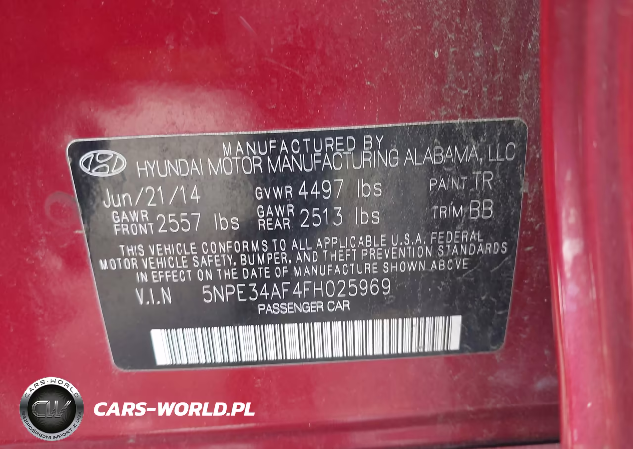 2015 Hyundai Sonata 2.4L Limited VIN:5NPE34AF4FH025969 - 9