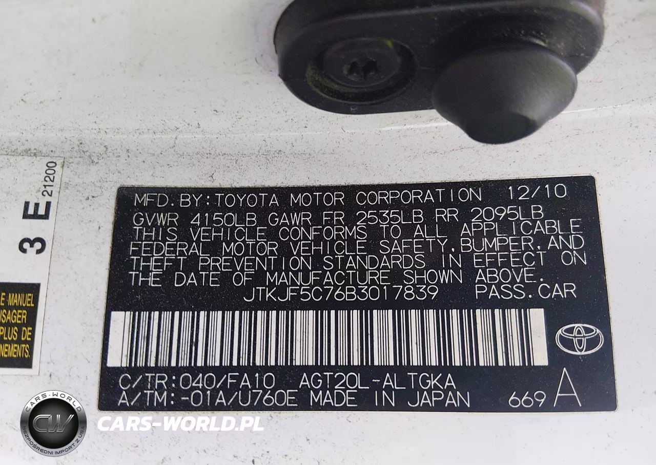 2011 Scion Tc VIN:JTKJF5C76B3017839 - 9